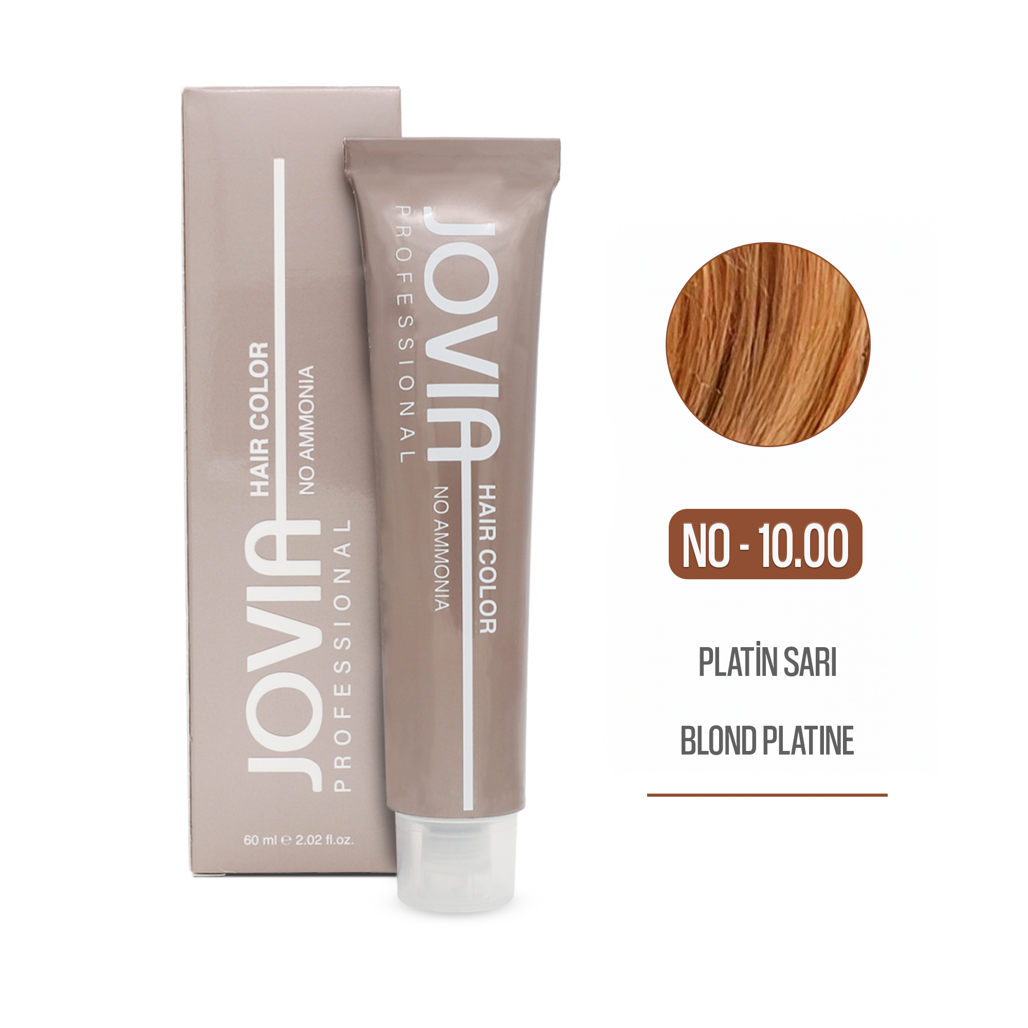 Saç Boyası (Amonyaksız) -  10.00 - Platin Sarı (Blonde Platin Hair Color No Ammonia) 60 ml