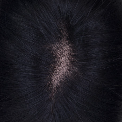 Siyah Kısa-Küt Düz Tül Peruk