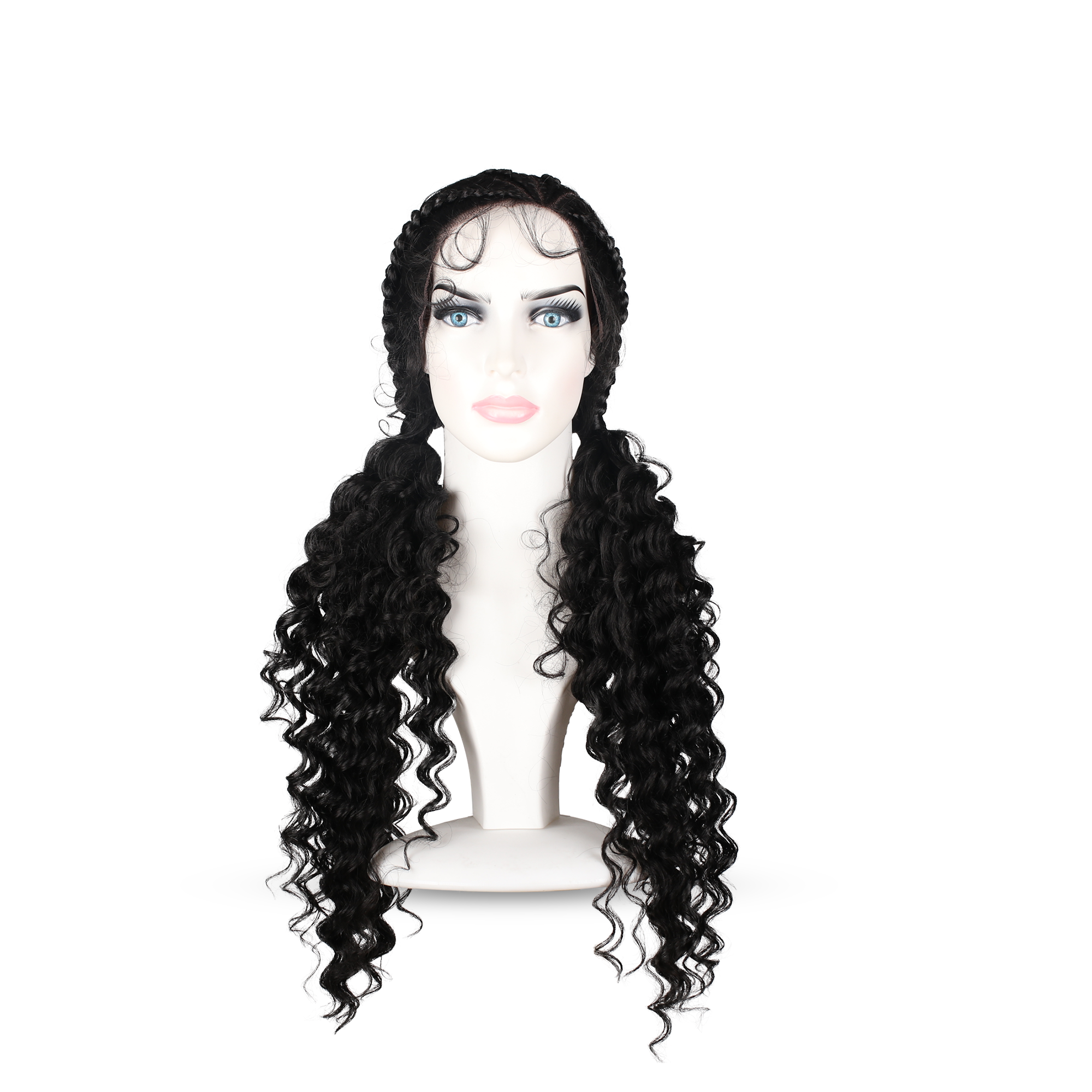 SİYAH RENK FİBER SENTETİK ÖRGÜLÜ PERUK 