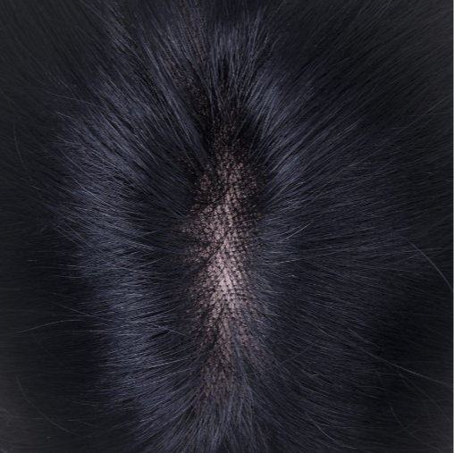 Black Long Straight Tulle Wig