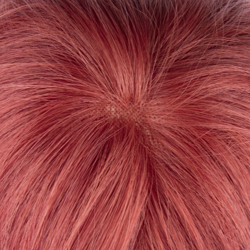 Soft Copper Long Tulle Wig