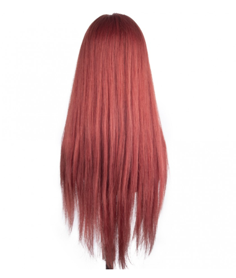 Soft Copper Long Tulle Wig
