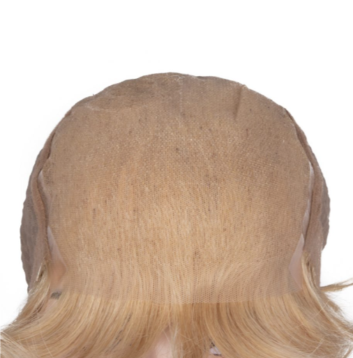 Soft Caramel Very Short Straight Tulle Wig