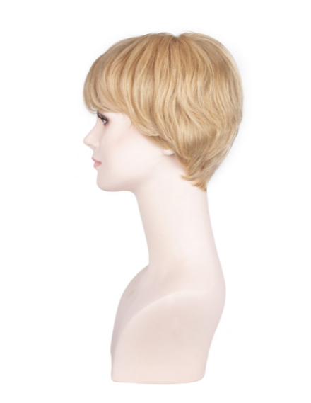 Soft Caramel Very Short Straight Tulle Wig