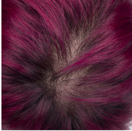 Cherry Red Very Short Straight Tulle Wig