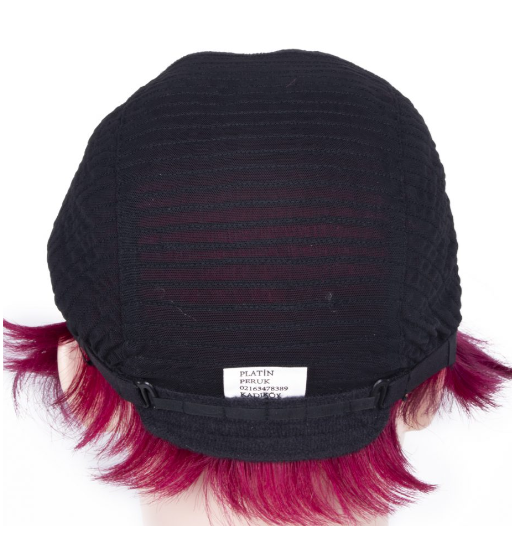 Cherry Red Very Short Straight Tulle Wig