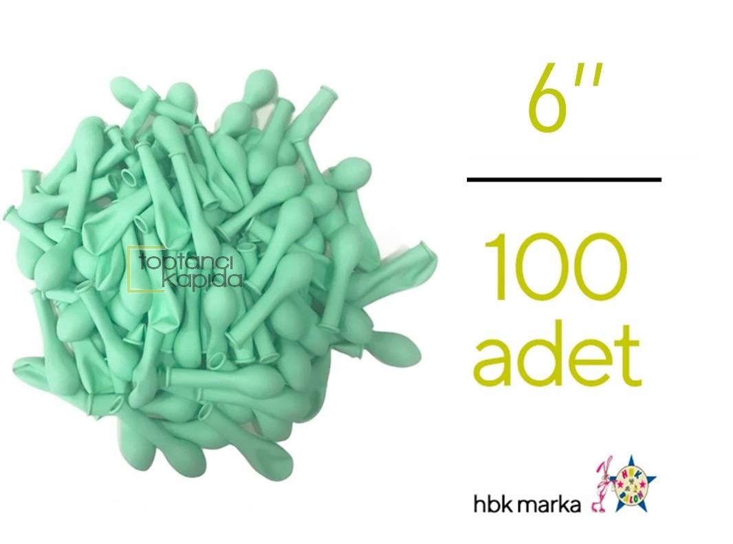 Mini Makaron Balon Yeşil Renk