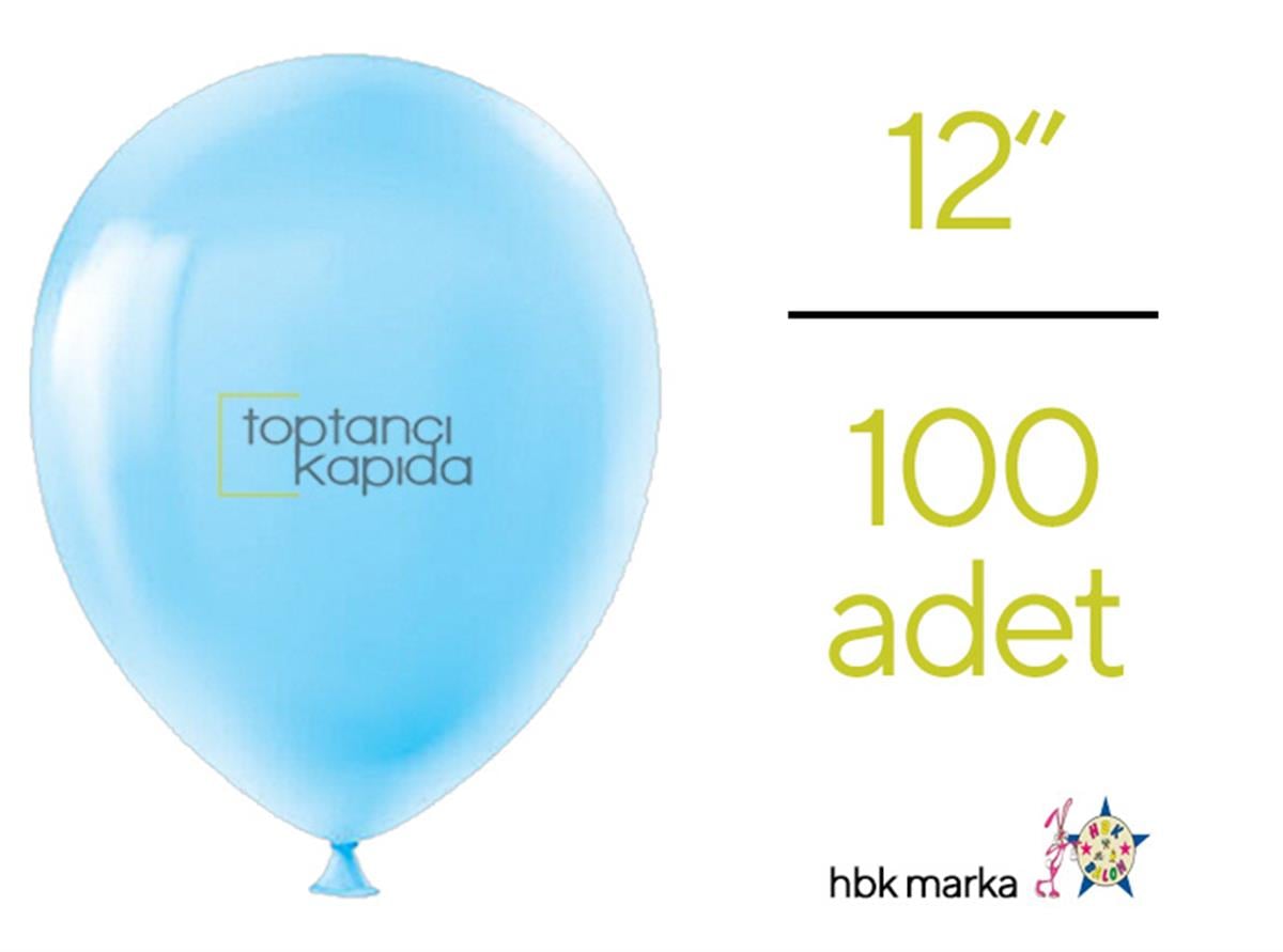 Toptan Pastel Balon Mavi HBK