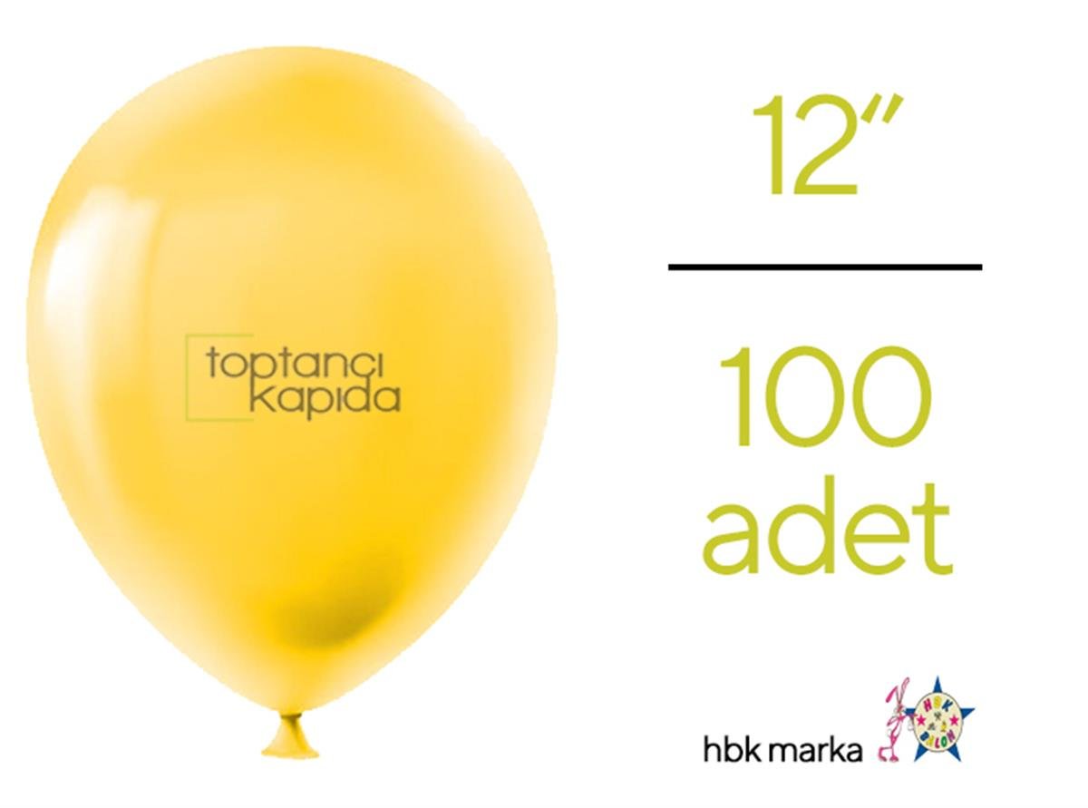 Toptan Pastel Balon Sarı HBK
