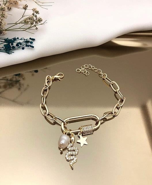 Vip Charm Özel Üretim Gold Bileklik