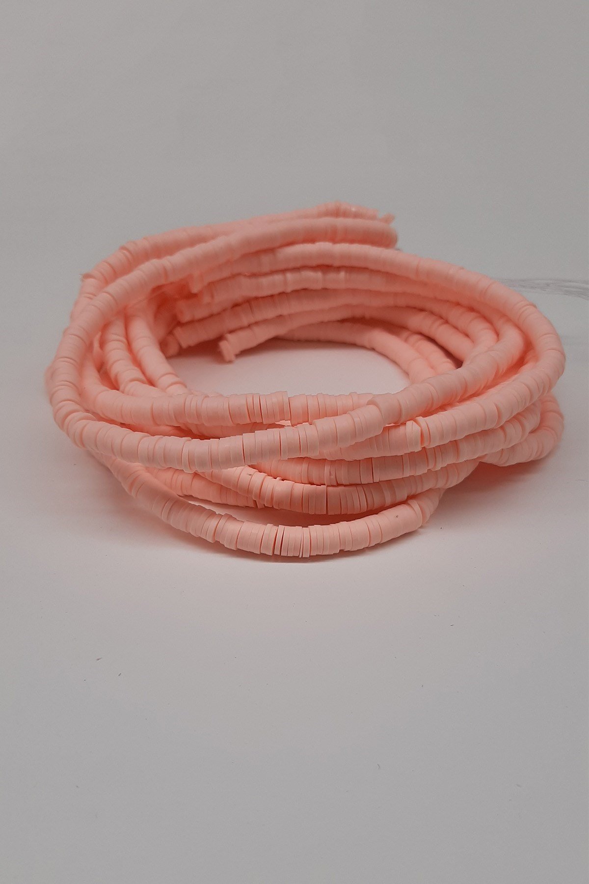 Açık Pembe Fimo Hamur Boncuk 6Mm