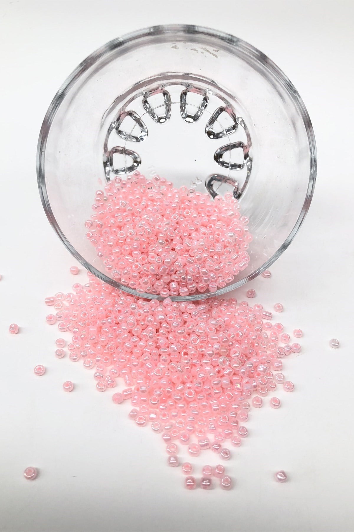 Açık Pembe Kum Boncuk 3 mm