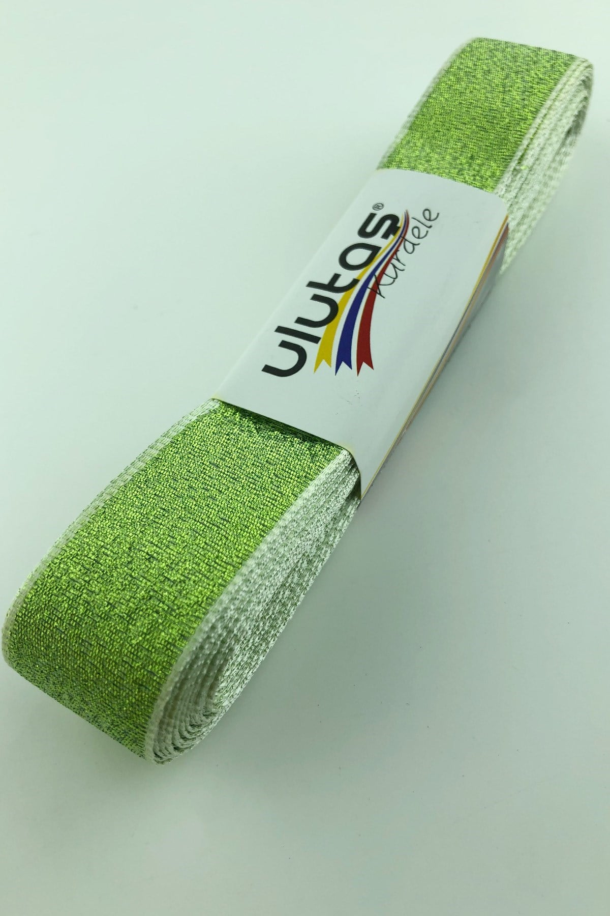 Açık Yeşil Simli Kurdele 2,5 Cm
