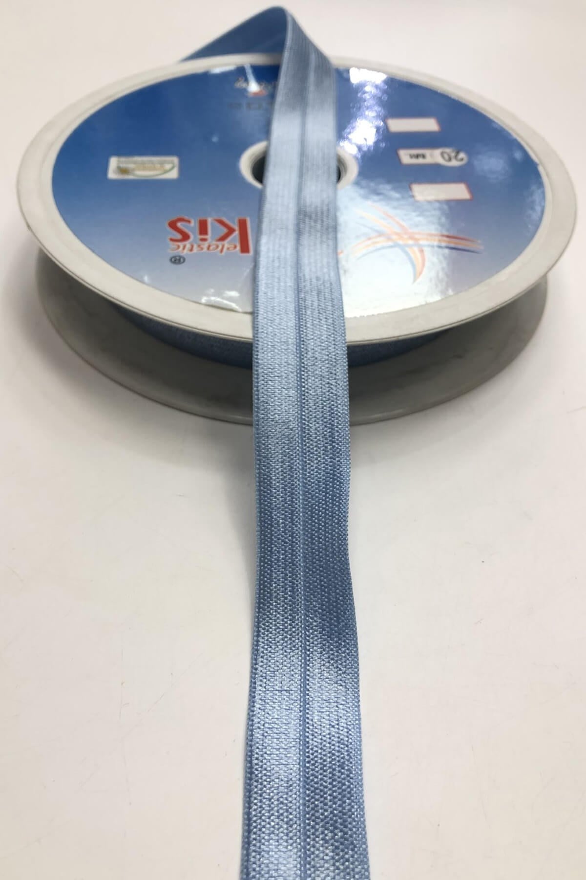 Bebe Mavi Lastikli Saç Bandı 1,5 cm