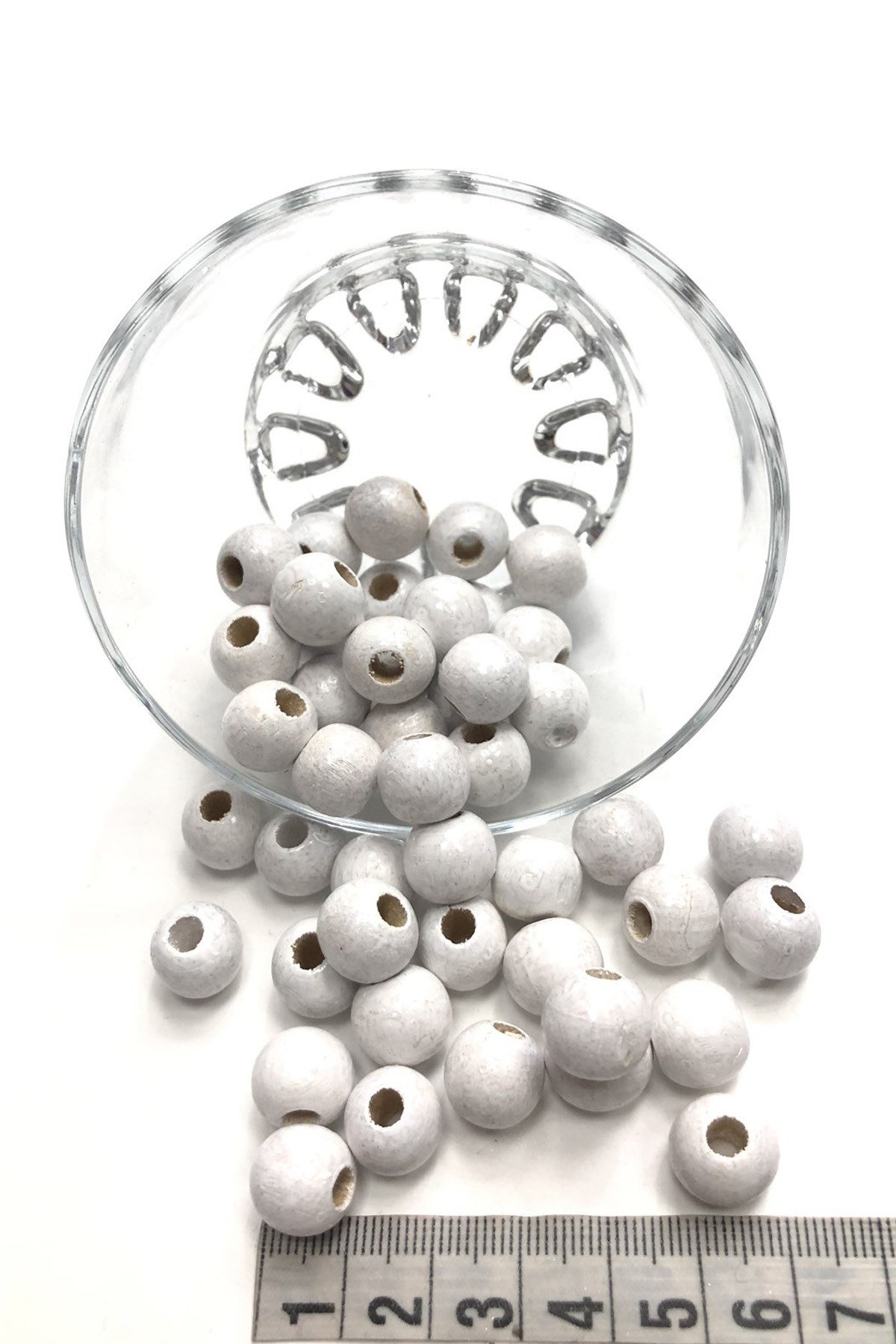 Beyaz Ahşap Boncuk 25 gr