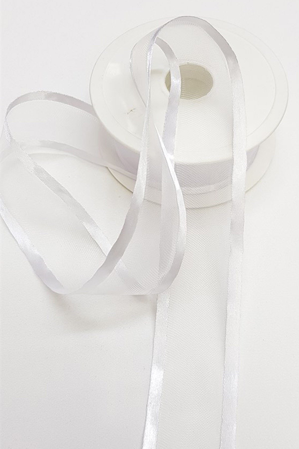 Beyaz Organze Saten Kurdele 4Cm