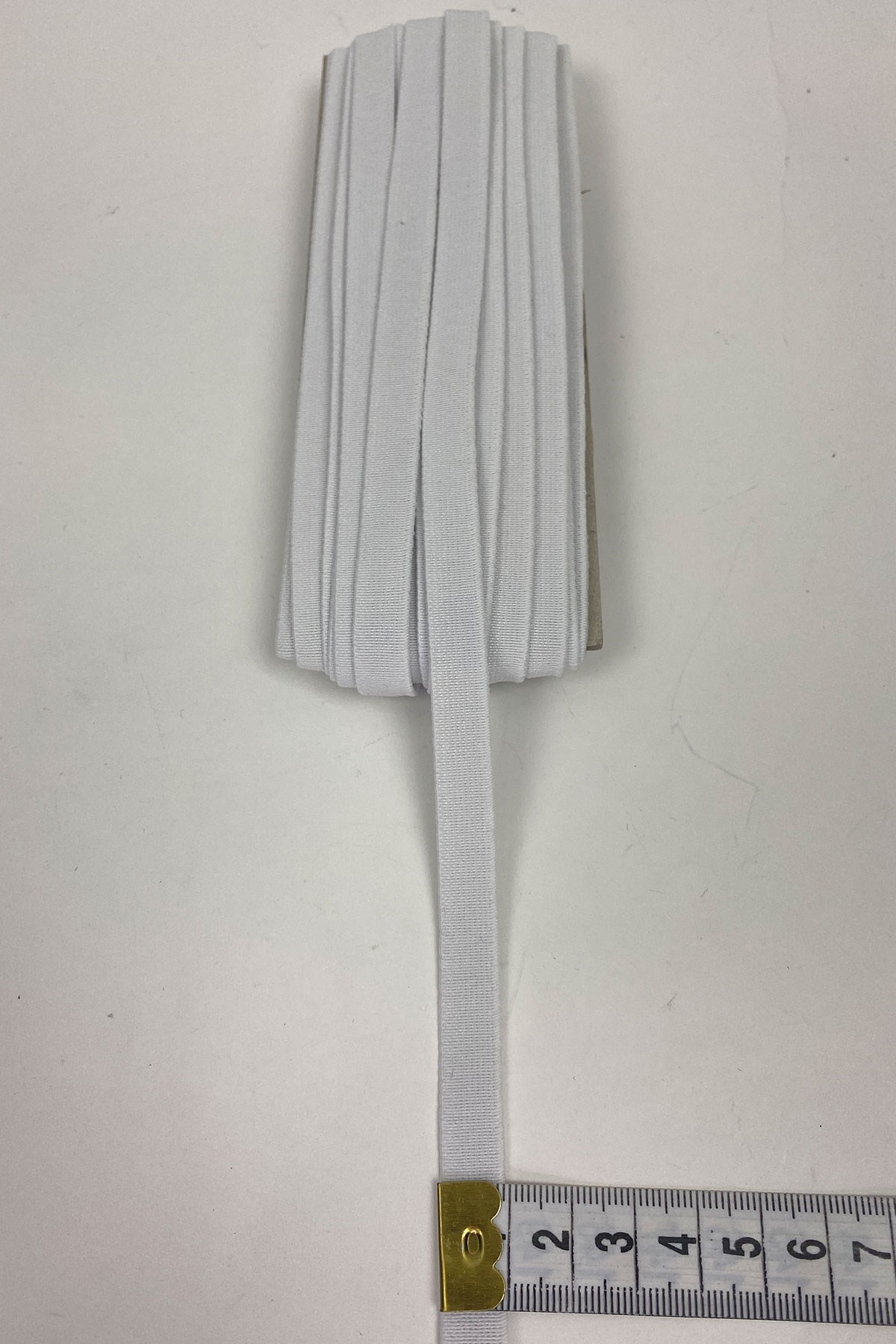 Beyaz Yassı Lastik 1,5 cm 10 mt
