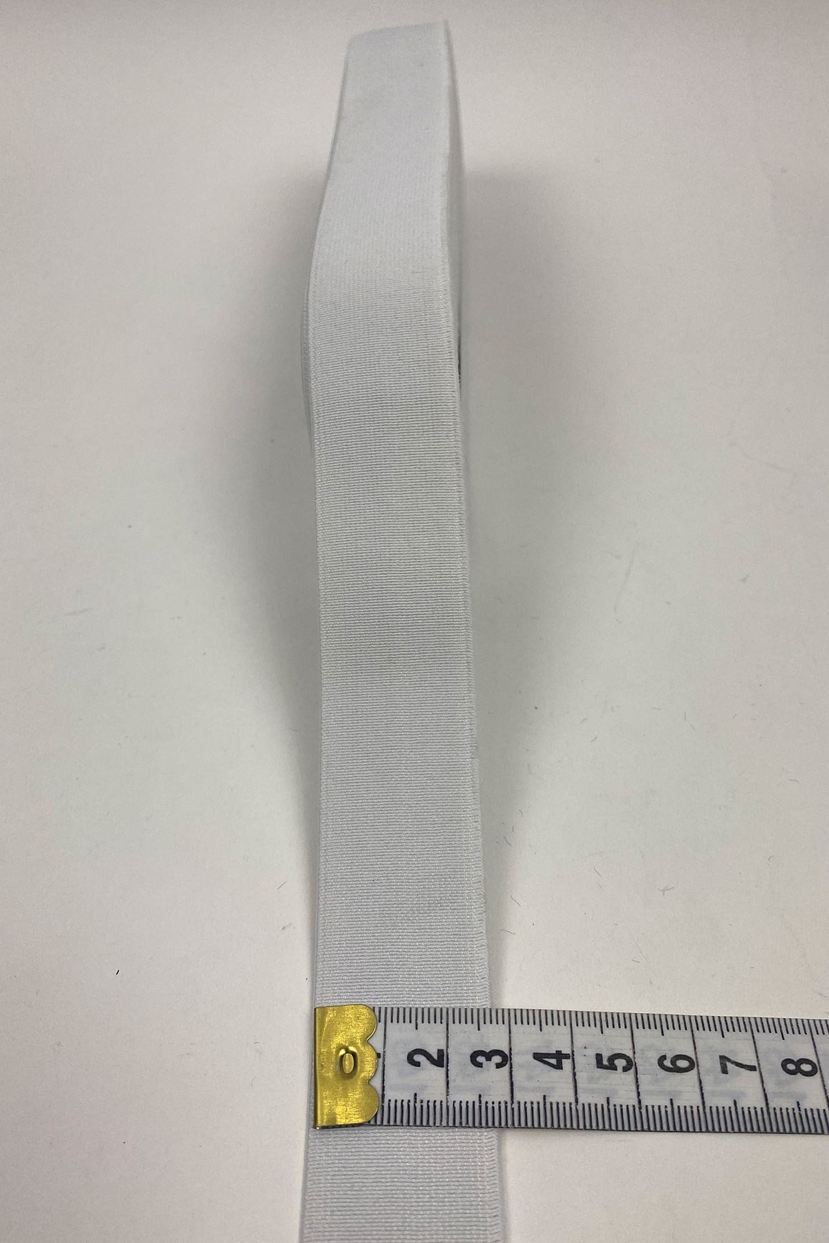 Beyaz Yassı Lastik 3 cm 10 mt