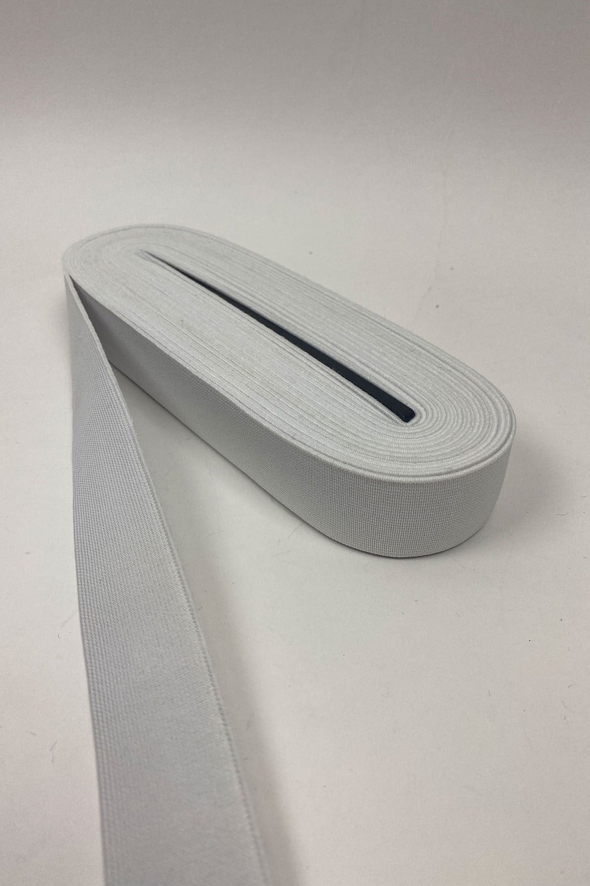 Beyaz Yassı Lastik 3 cm 10 mt