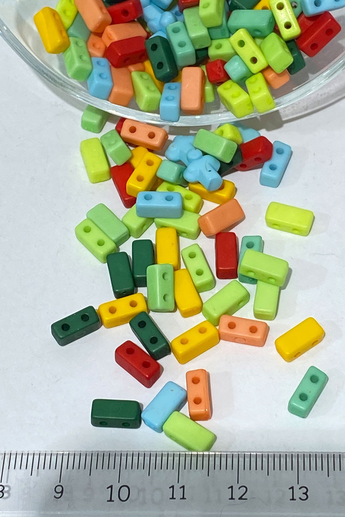 Dikdörtgen Plastik Boncuk 20 gr