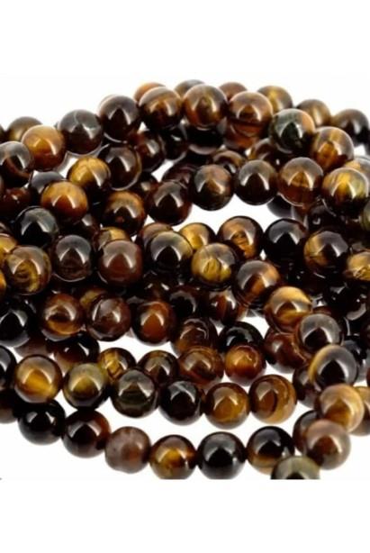 Doğal Taş Kaplan Gözü - 8 Mm 1 Dizi