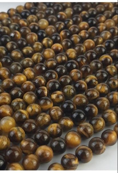 Doğal Taş Kaplan Gözü - 8 Mm 1 Dizi