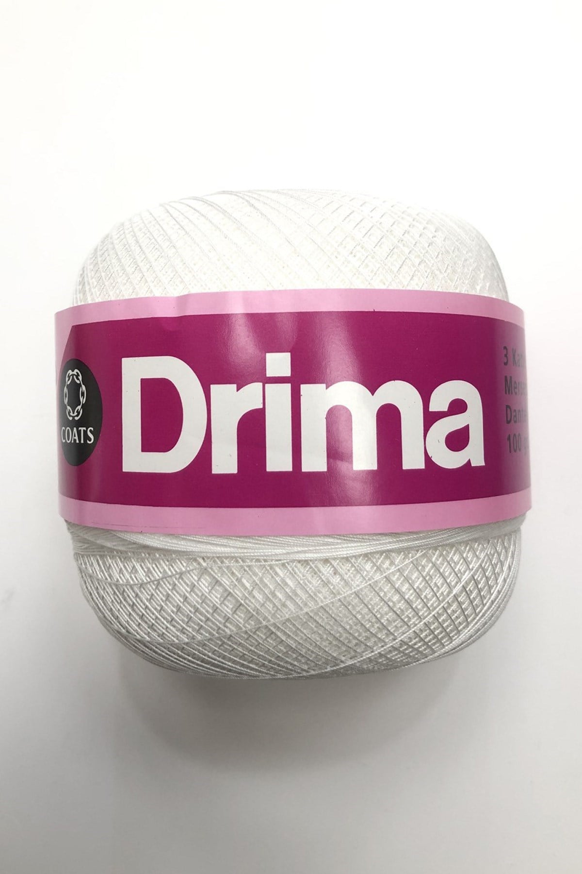 Drima Merserize Beyaz Dantel İpligi No:70 100 gr (1 adet )