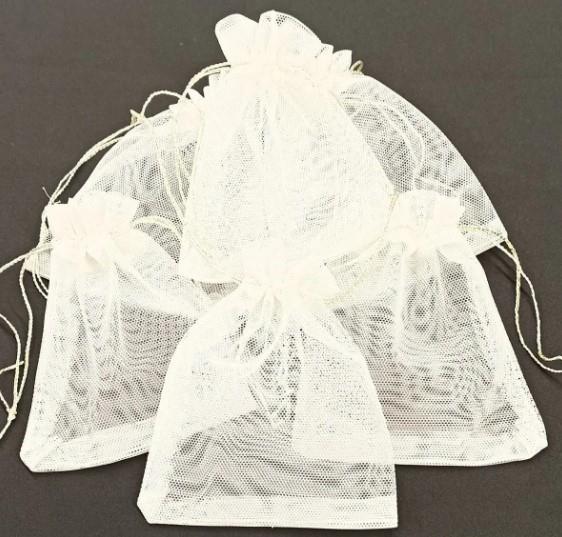 Düz Tül Kese 10*13 Cm Ebatında 25 Adettir Hediyelik Bohçalık Kına Lavanta Çerez Tesbih Kesesi