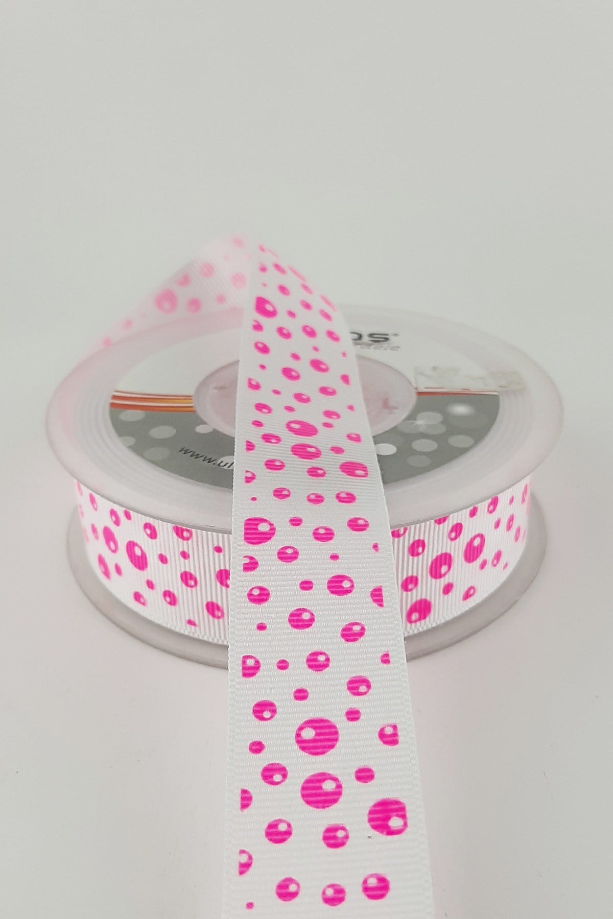 Fuşya Neon Grogren Kurdele 2,5 cm 20 mt