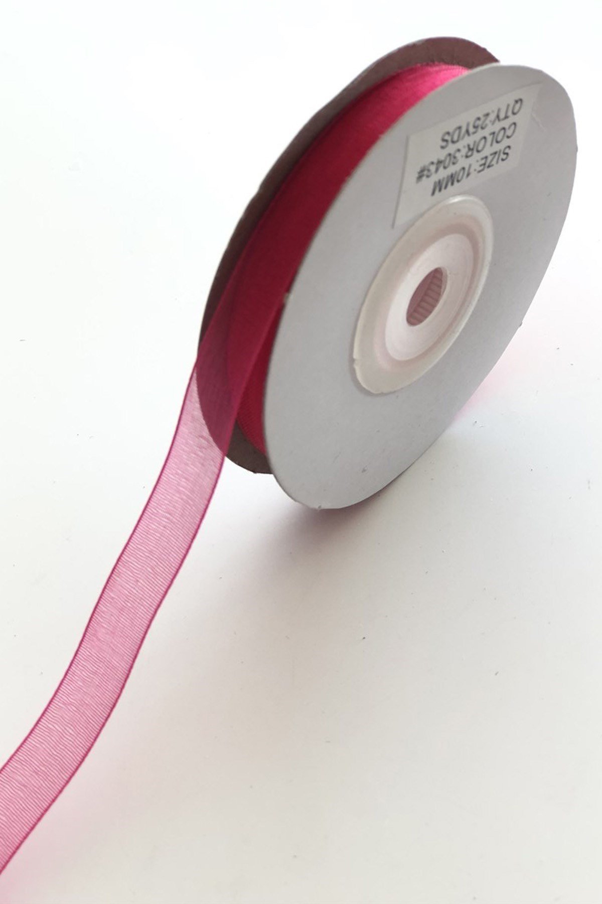 Fuşya Organze Kurdele 1 cm