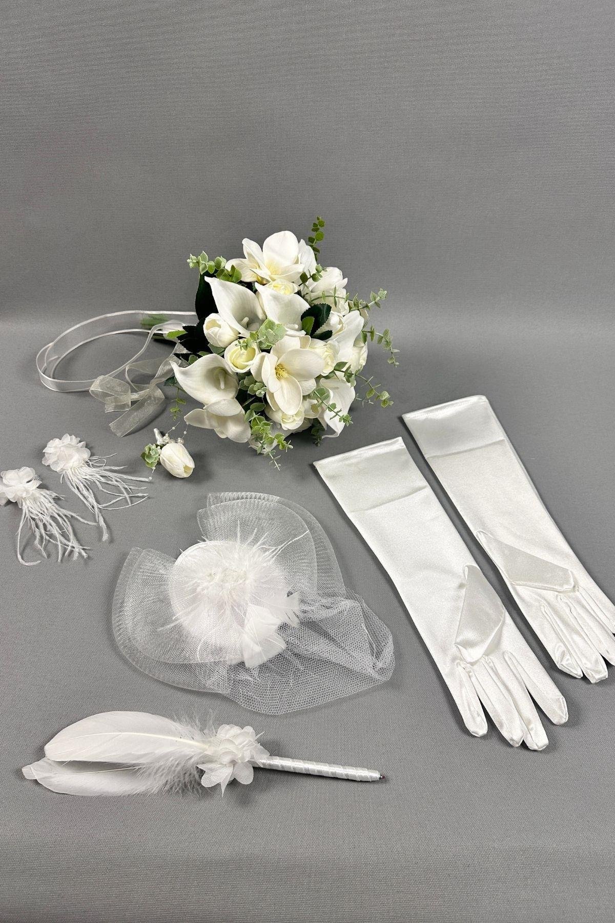 Gelin Çiçeği Ve Nikah Set Aksesuaları