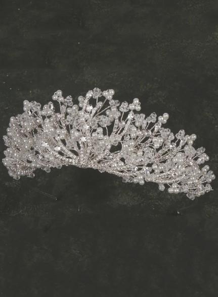 Gelin Zirkon Nikah Düğün Tacı Parlak Taşların Büyüsü İle