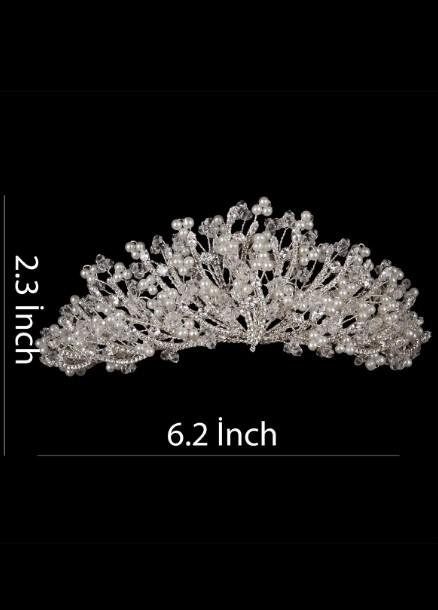 Gelin Zirkon Nikah Düğün Tacı Parlak Taşların Büyüsü İle