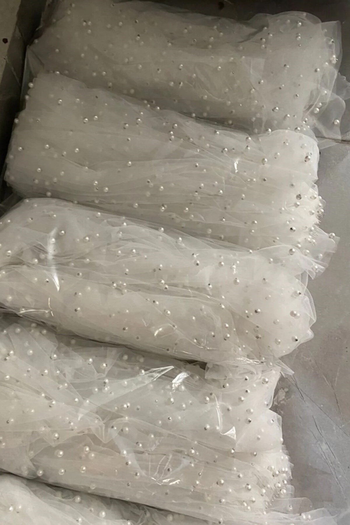 Gelinlik Aksesuarı Nikah İncili Gelin Duvağı 1,5 Mt