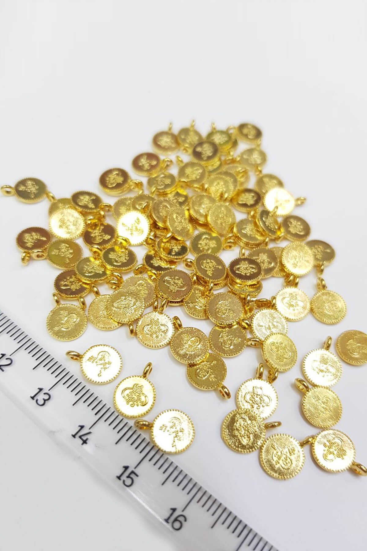 Gold İmitasyon Metal Para Pul