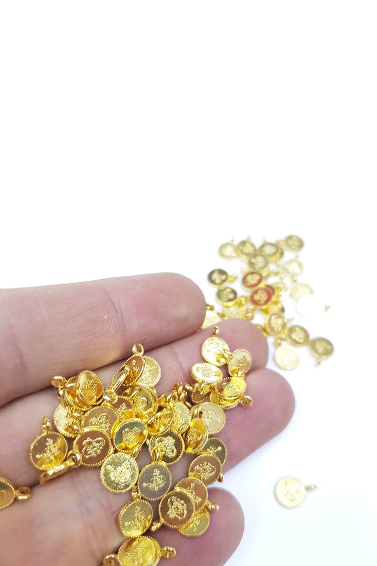 Gold İmitasyon Metal Para Pul