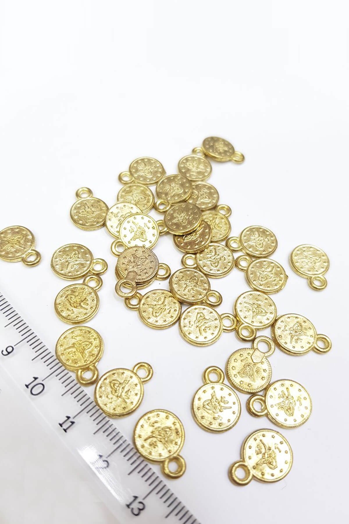 Gold Renk İmitasyon Metal Para Pul