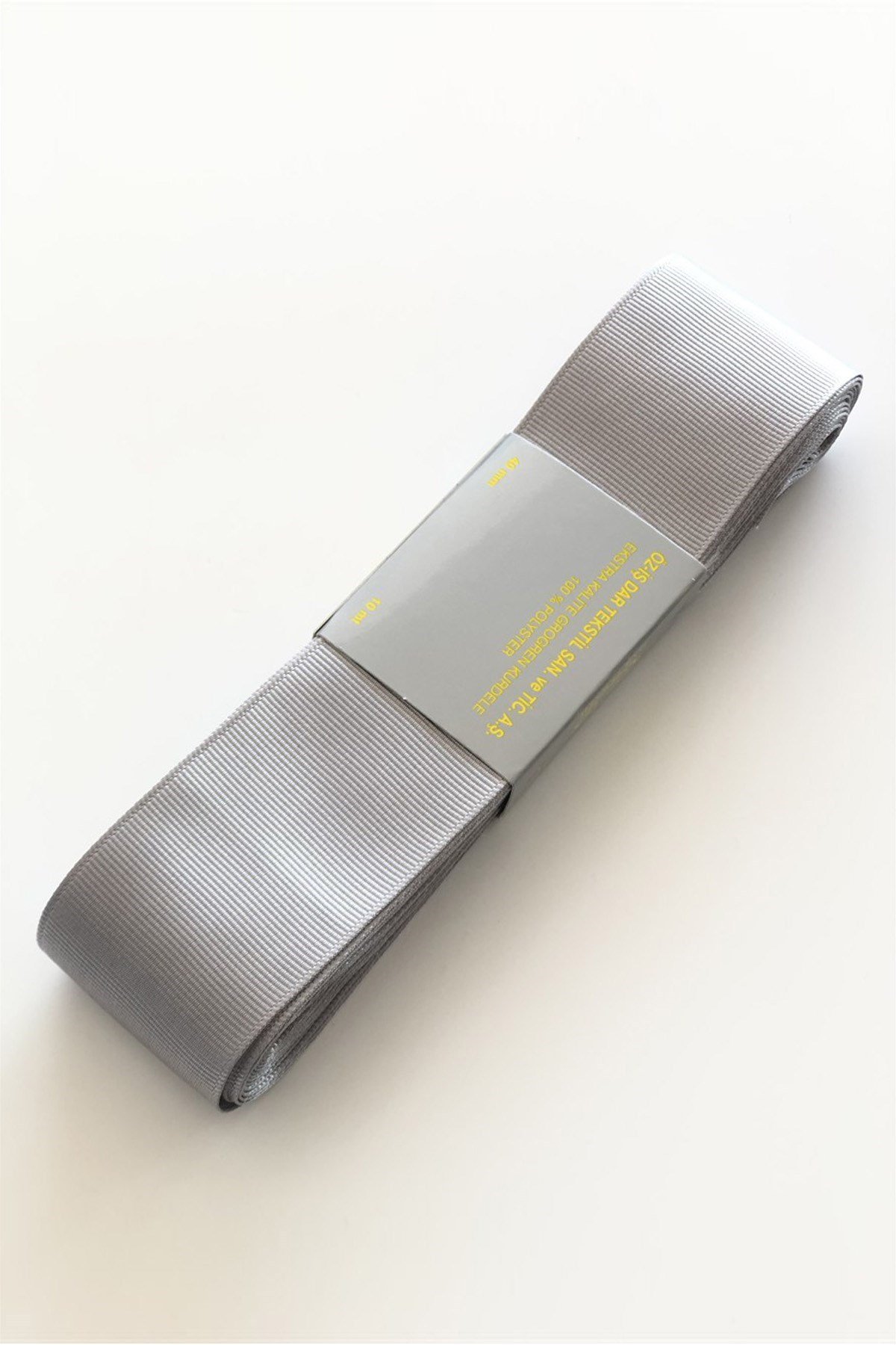 Gri Grogren Kurdele 4 cm 10 mt