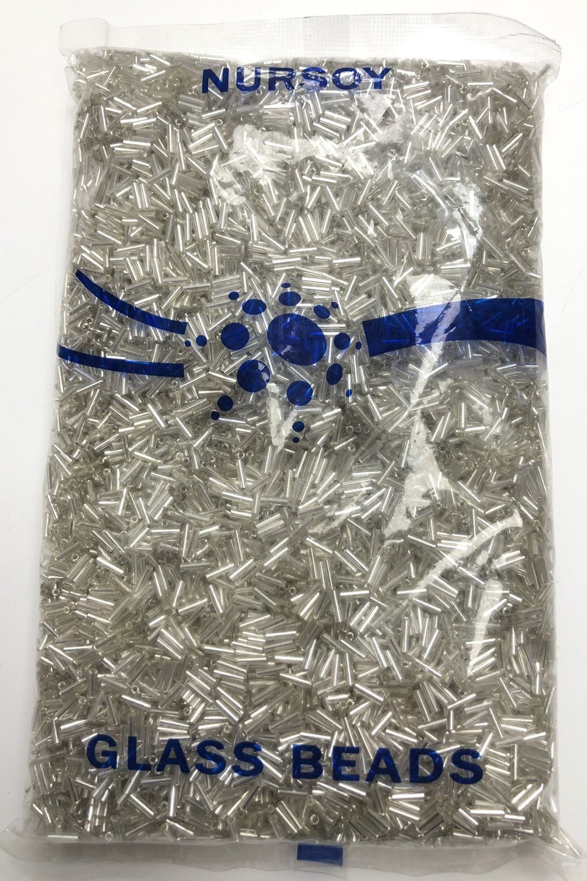 Gümüş Boru Boncuk 5 mm  500 gr