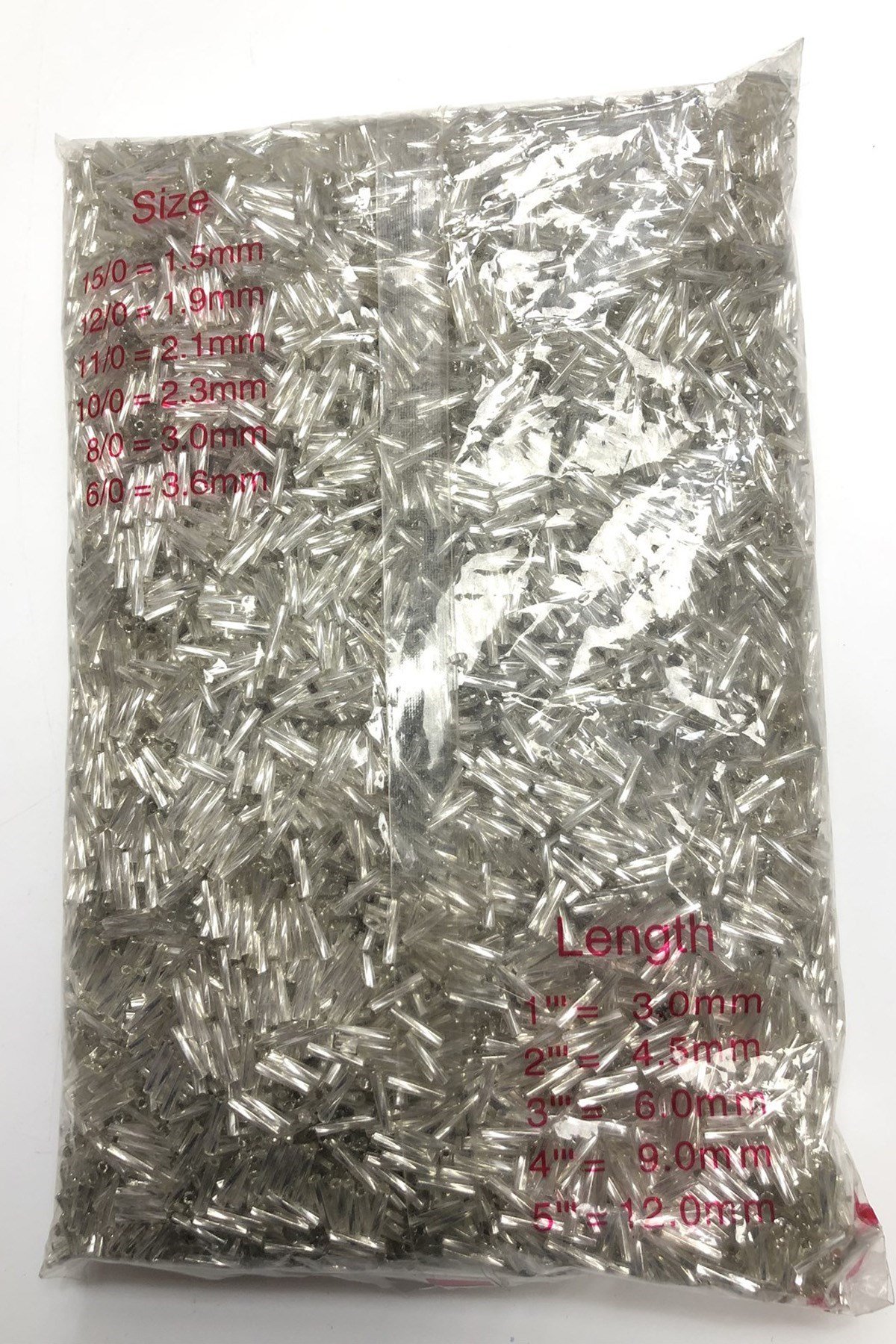 Gümüş Burgulu Boru Boncuk 5 mm  500 gr