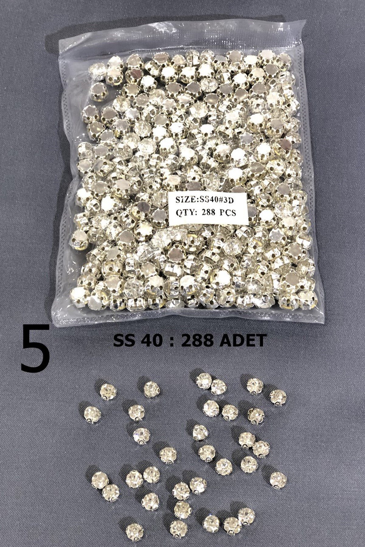 Gümüş Metal Kasalı Dikme Beyoğlu Taşı (1 paket)
