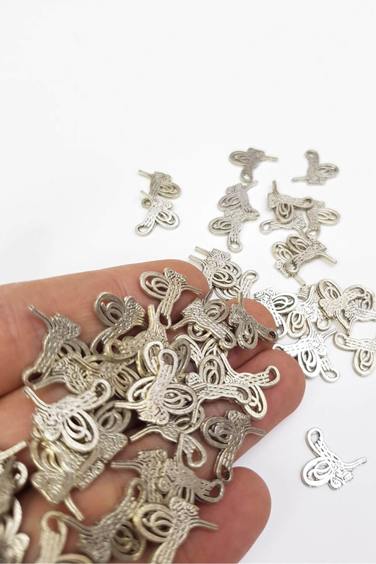 Gümüş Metal Osmanlı Tuğrası Küçük Boy