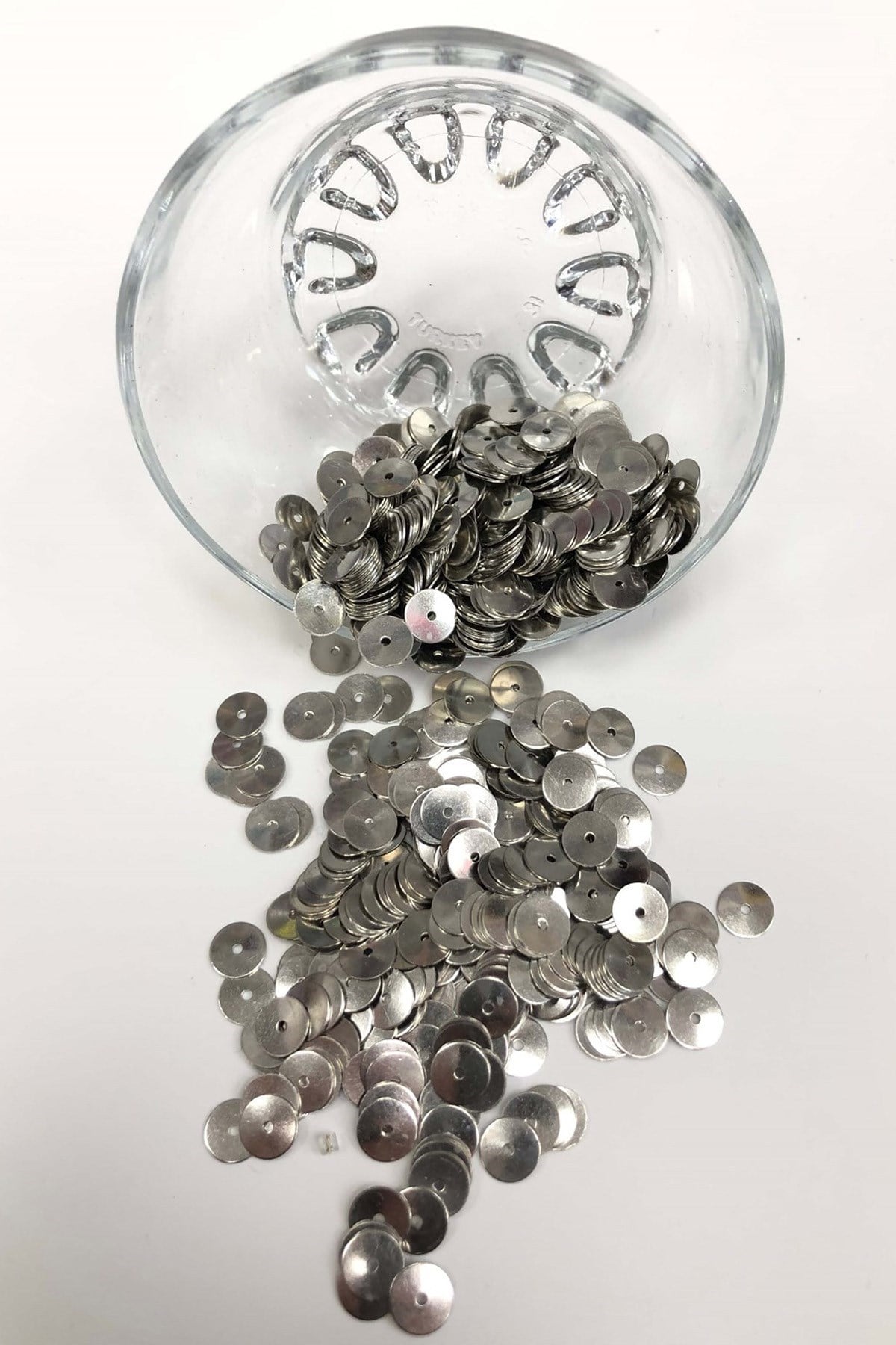 Gümüş Metal Pul 6 mm