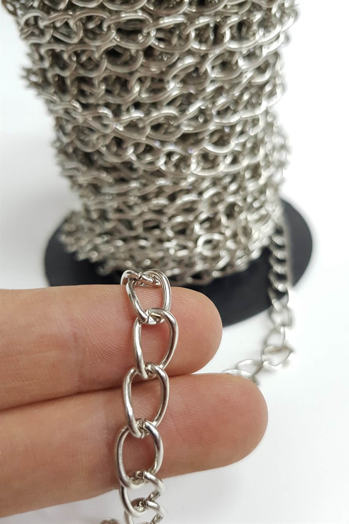Gümüş Metal Zincir (1 mt )