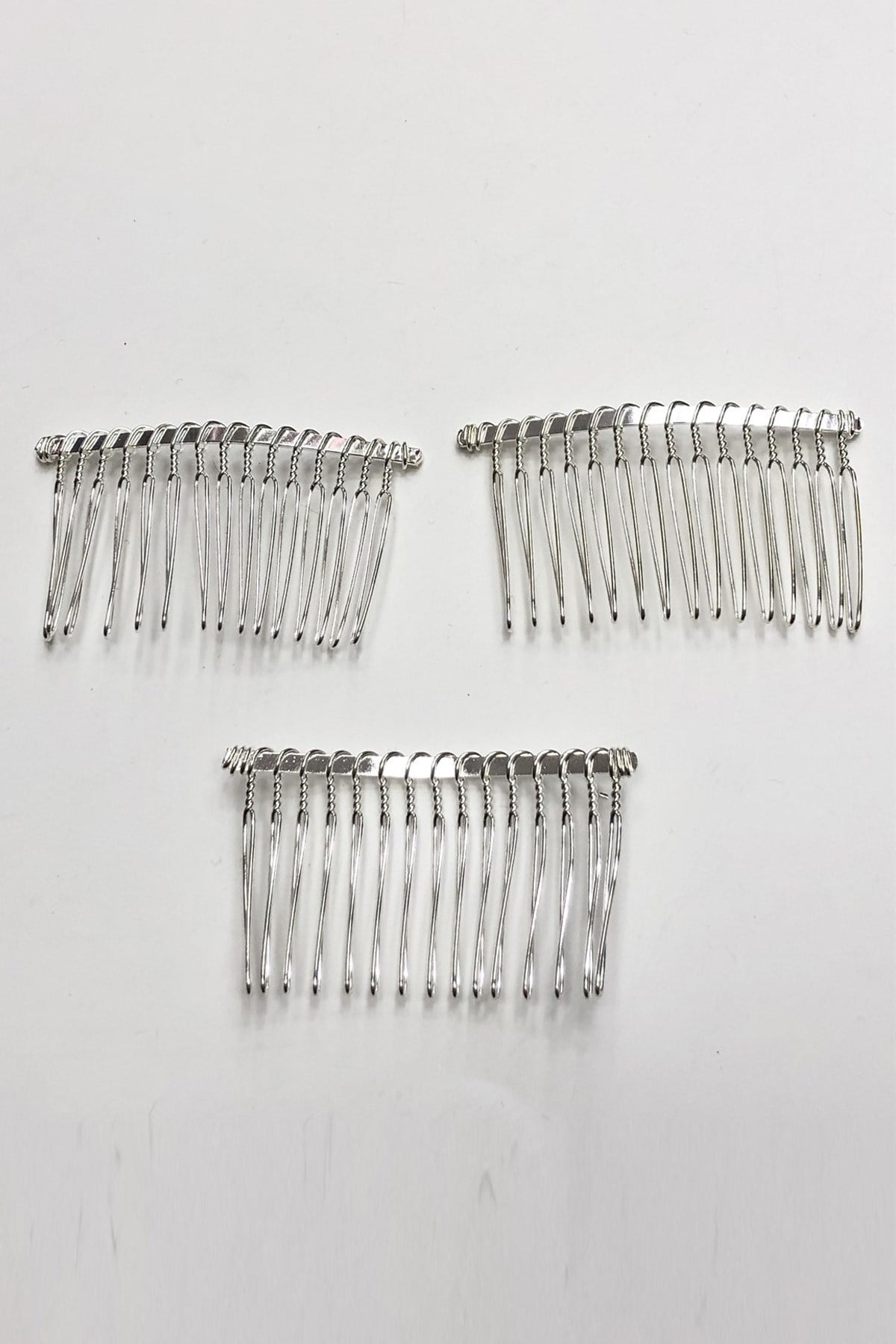 Gümüş Renk Metal Tarak Toka 6*3,5 cm