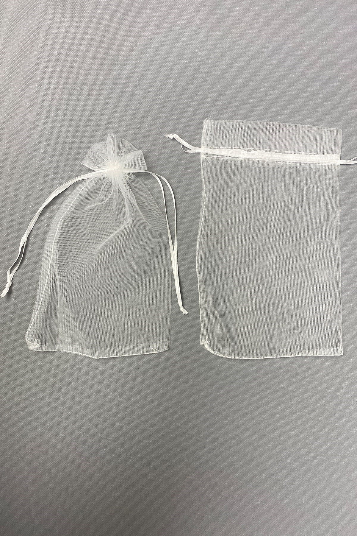 Hediyelik Boy Şeffaf Tül Kese 100 Adet (14*24cm)