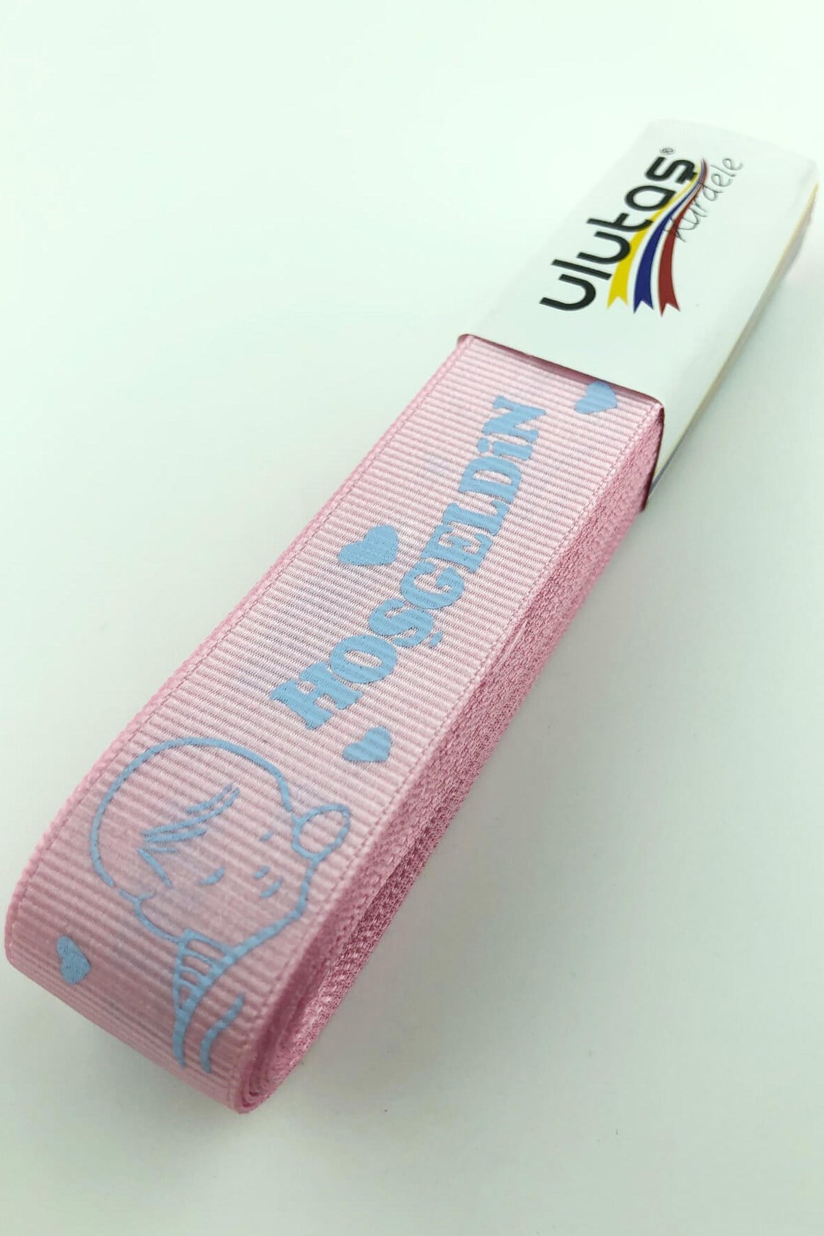 Hoşgeldin Bebeğim Baskılı Grogren Kurdele 2.5 cm