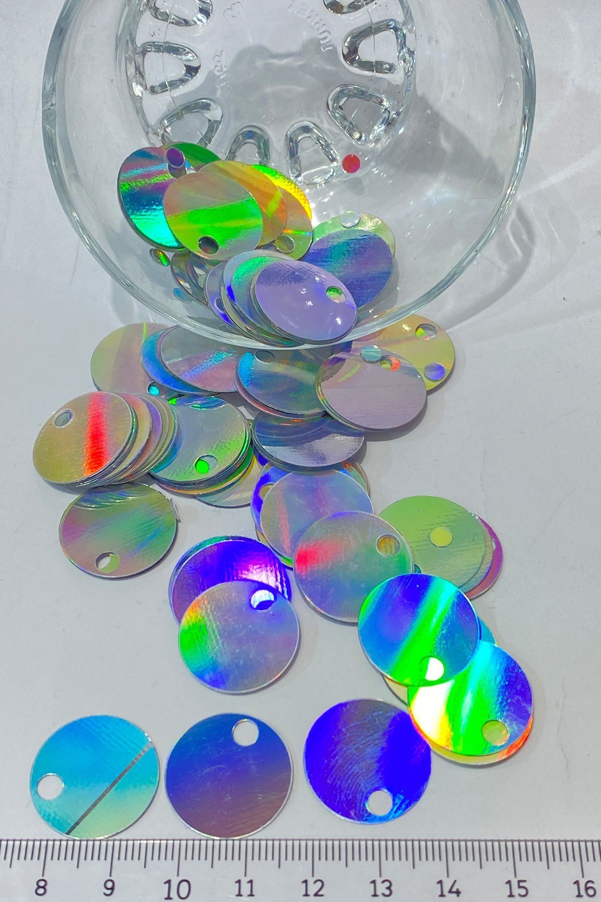 Janjanlı Gümüş Patik ve Çanta Pulu 20 mm