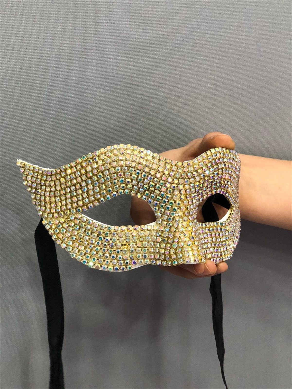 JanJanlı Taşlı Maske Aksesuar