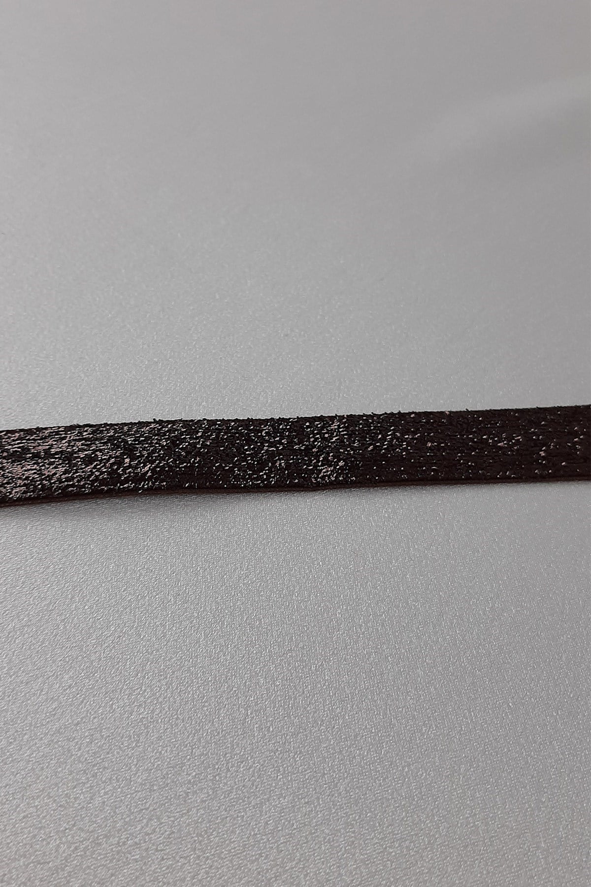 Kahverengi Simli Kadife Kurdele 2 cm